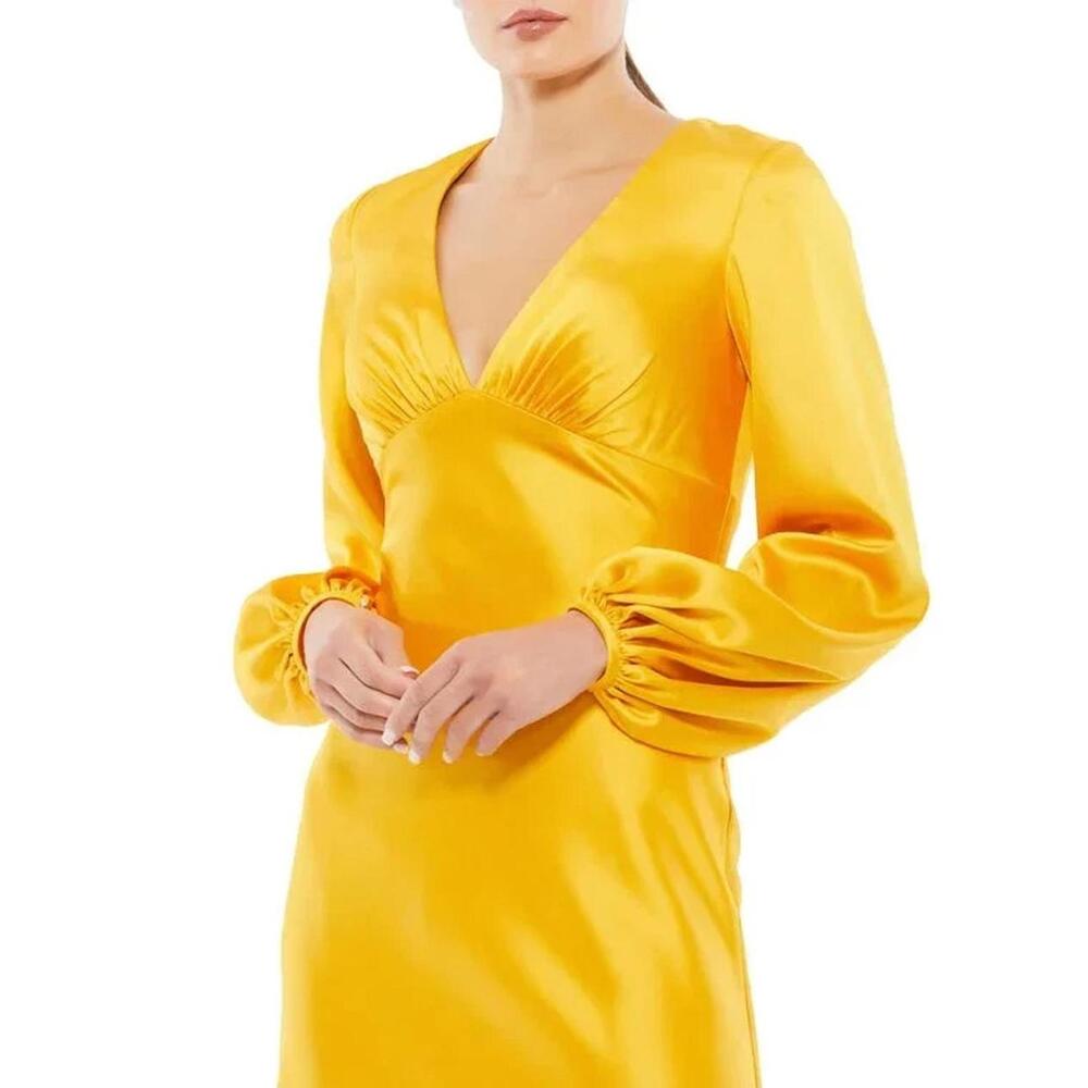 Mac Duggal 55693 Satin Evening Dress Size 2 NWT - Picture 3 of 9